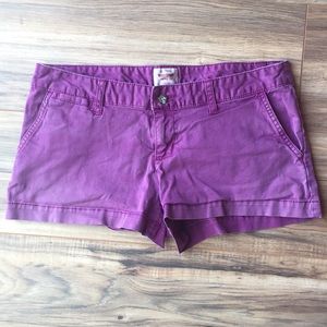 Purple shorts